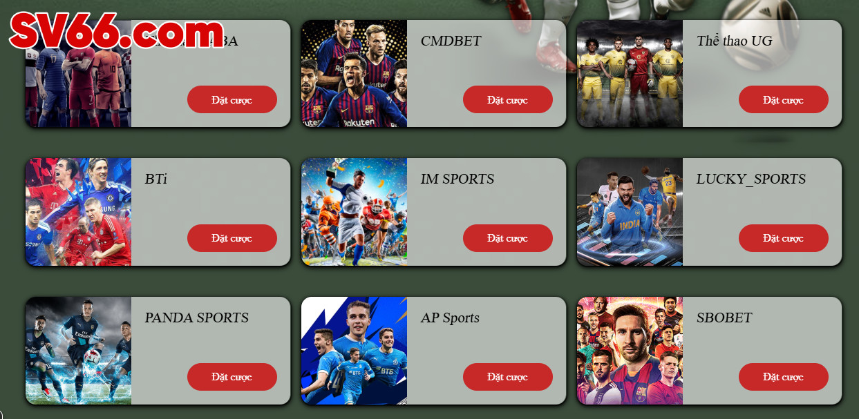 SV66 | SV66.COM - SÂN CHƠI CÁ CƯỢC THỂ THAO, BẮN CÁ ĐẲNG CẤP 2026 414 Cá cược thể thao tại SV66